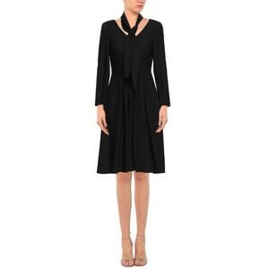 NWT Christina Rocca Mini Dress Black IT 40 US Small Luxury Italian Designer